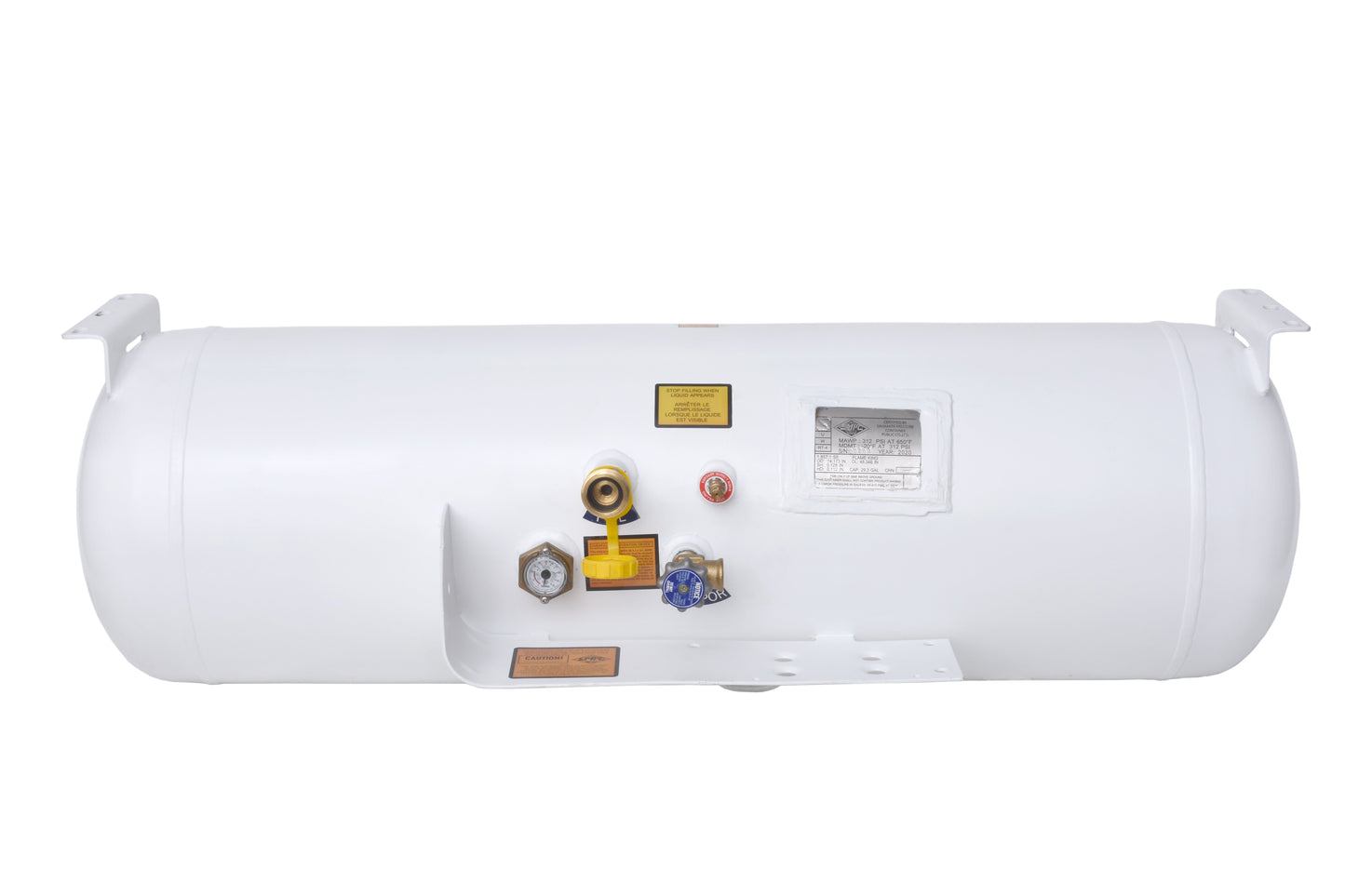 Flame King 29.3 Gallon ASME Horizontal Propane Tank for RVs