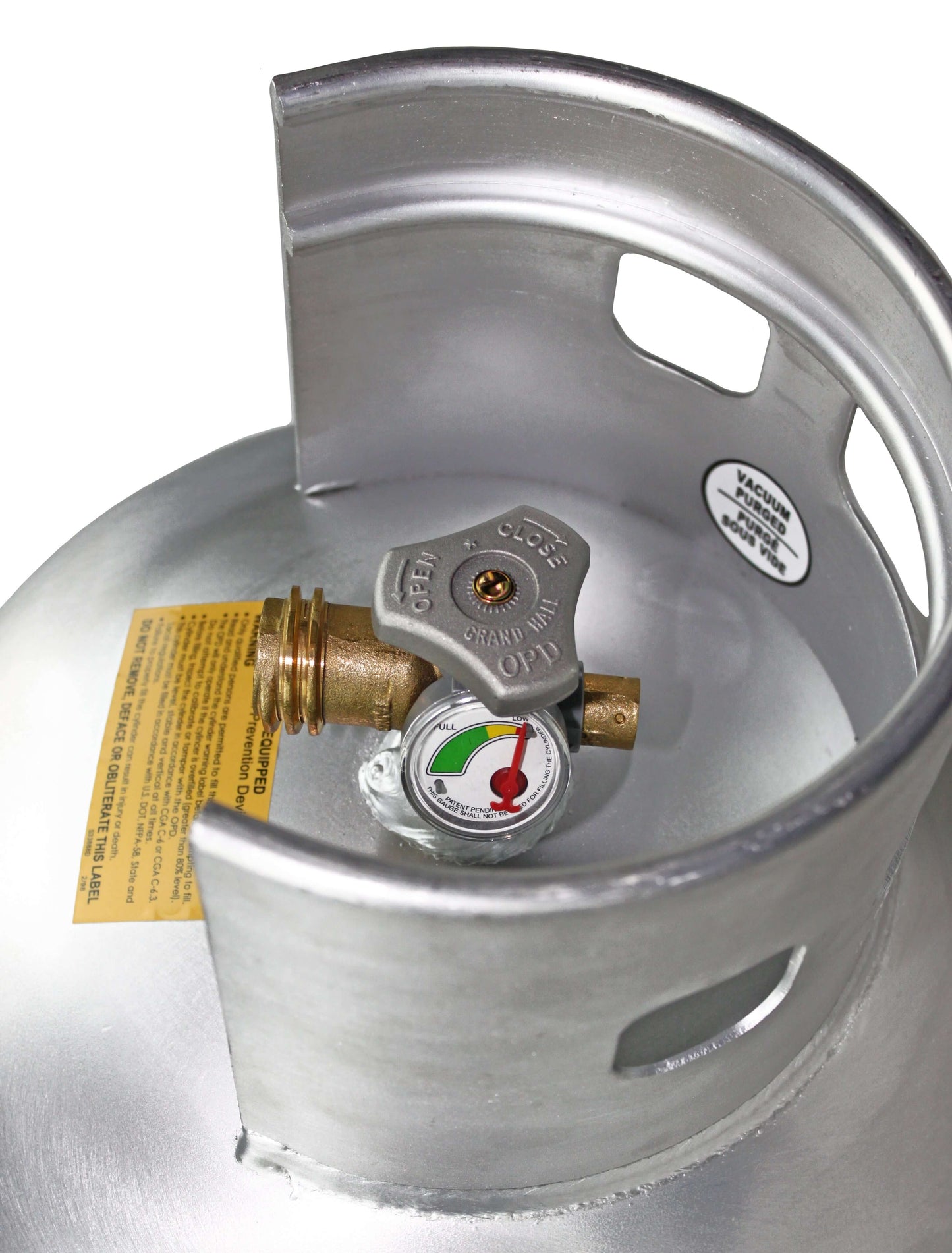 Flame King 30 lb Aluminum Propane Tank for Camping and RVs
