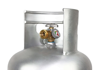 Flame King 30 lb Aluminum Propane Tank for Camping and RVs