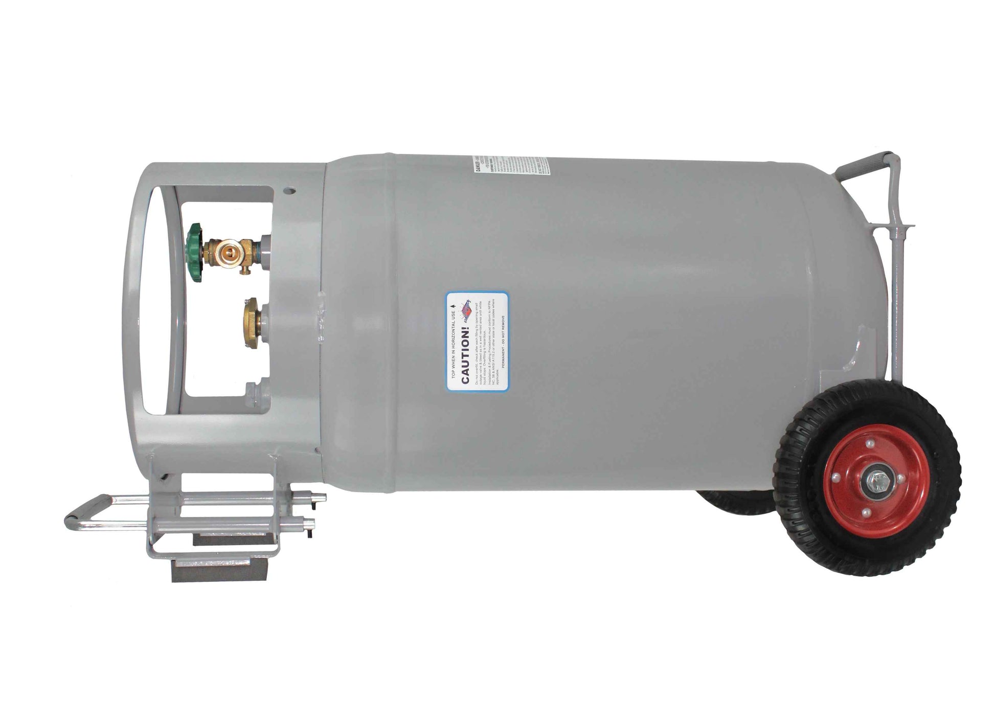 Flame King 60lb Horizontal & Vertical Propane Cylinder Gauge POL & Wheels