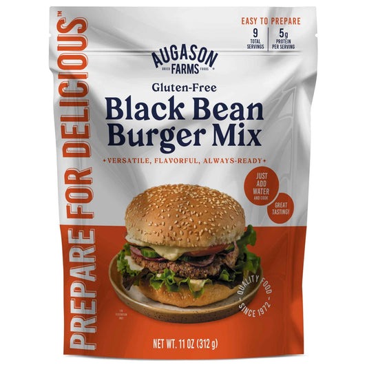 Gluten Free Black Bean Burger Mix Pouch, 9 Servings