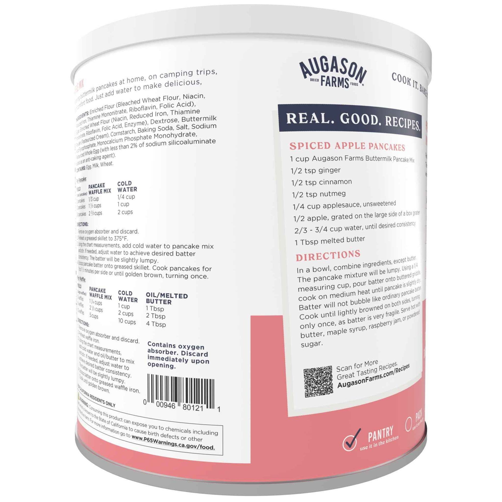 Buttermilk Pancake & Waffle Mix Can, 33 Servings