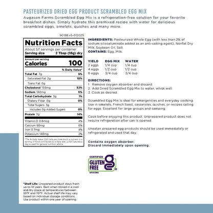 Pasteurized Scrambled Egg Mix Can, 57 Servings