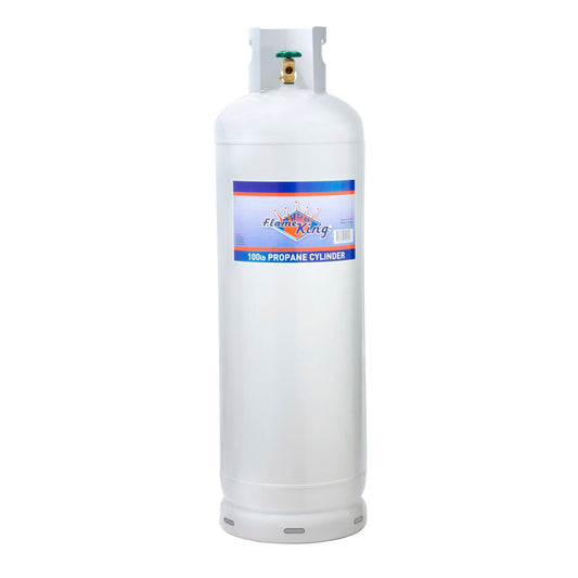 Flame King 100lb Empty Propane Tank for Home and Business