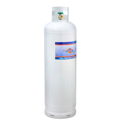 Flame King 100lb Empty Propane Tank for Home and Business