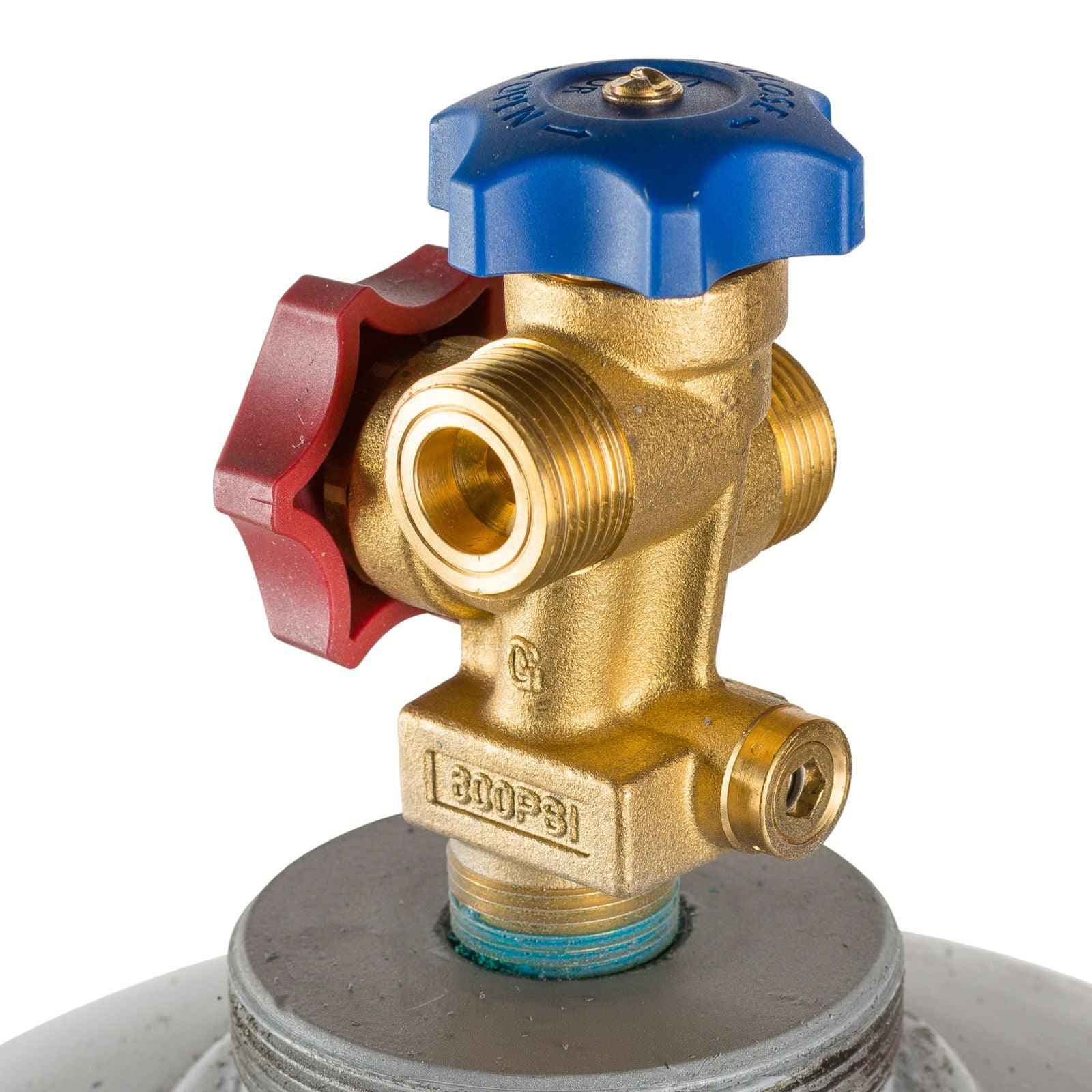 Flame King 123lb Refrigerant Cylinder Tank with Multi Valve