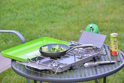 Flame King 2 Burner Portable Propane Gas Camping Stove Grill