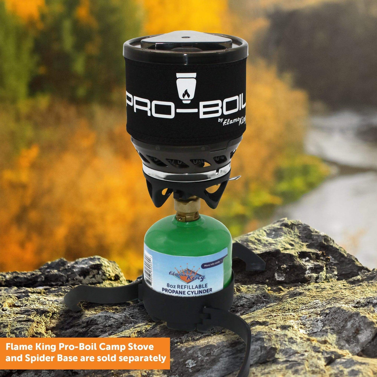 Flame King 2 Pack 8oz Refillable Propane Cylinder for Camping