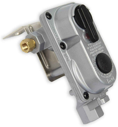 Flame King 2 Stage Auto Propane Gas Regulator with Pls Cover & Long Mount Bracket & 2-12" Pigtails