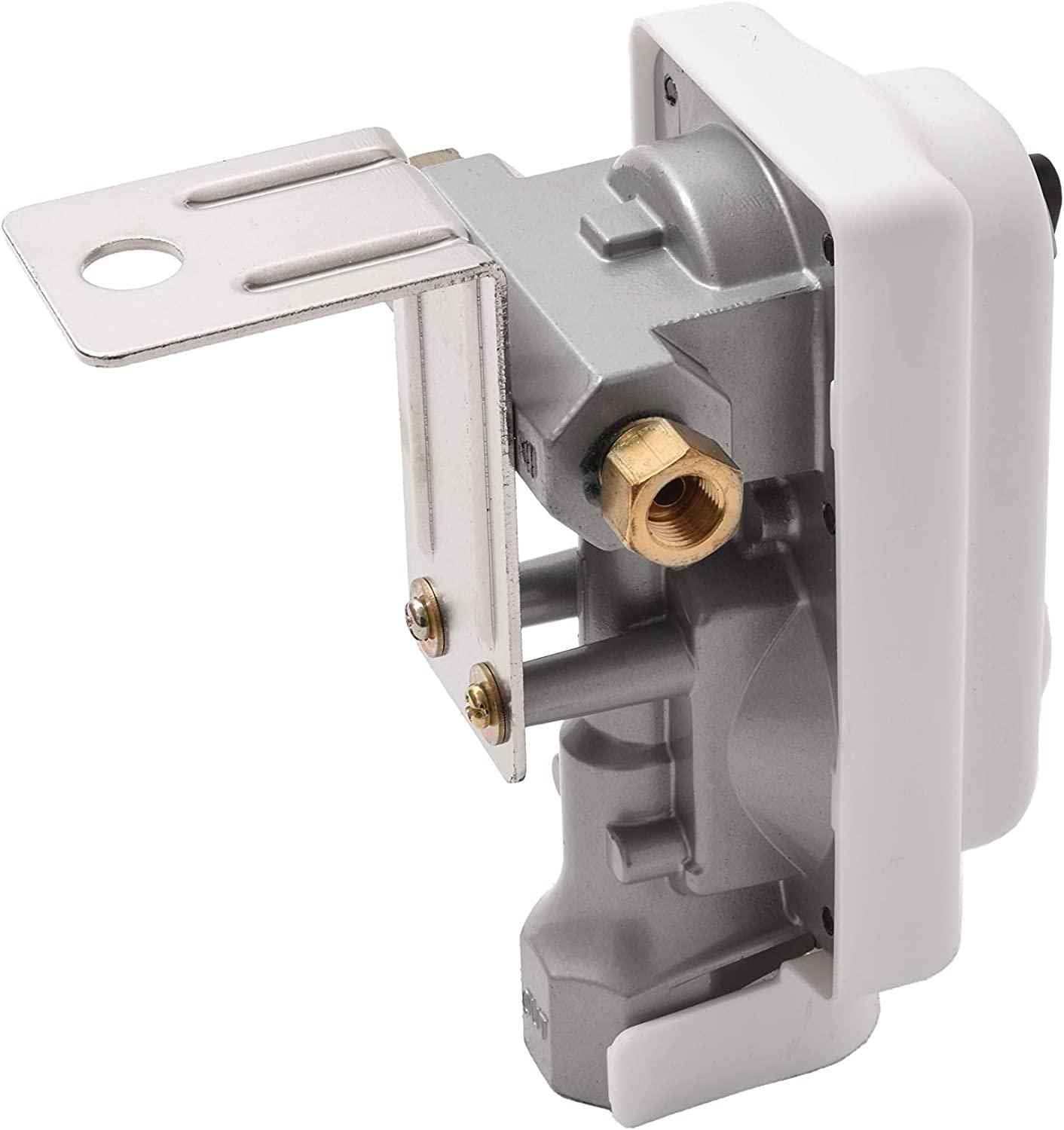 Flame King 2 Stage Auto Propane Gas Regulator with Pls Cover & Long Mount Bracket & 2-12" Pigtails