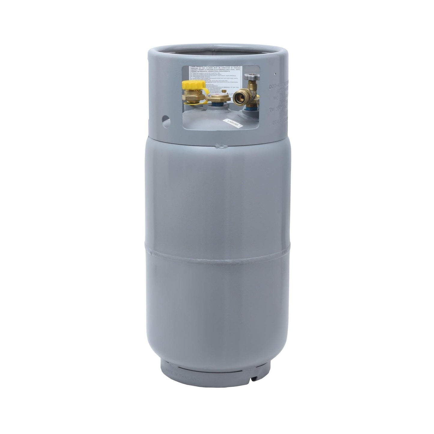 Flame King 33.5lb Steel Propane Tank with Gauge for Forklifts