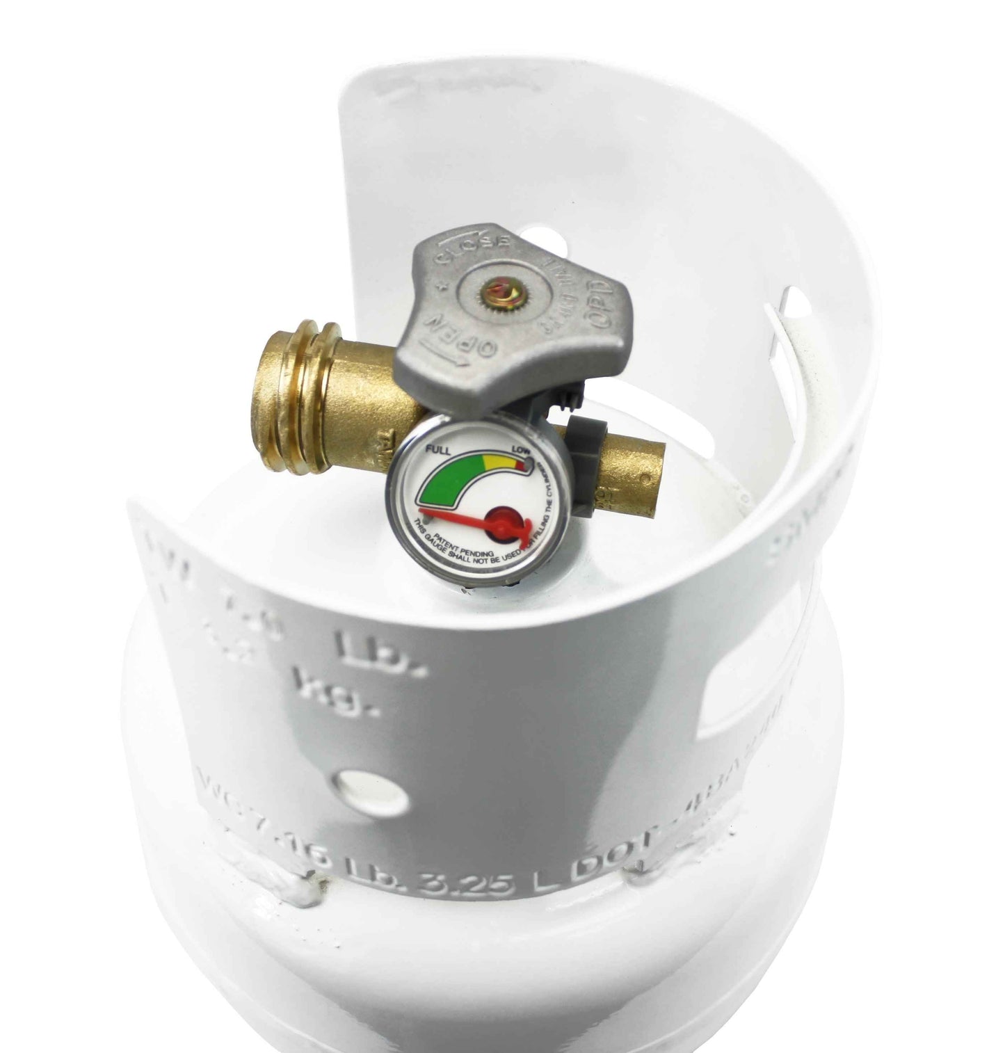 Flame King 3lb Propane Tank LP Cylinder with Gauge and OPD