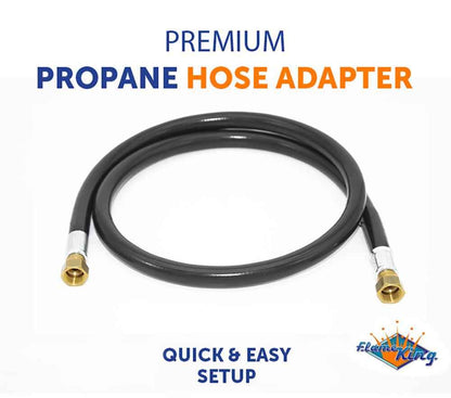 Flame King 48-Inch Thermo Rubber RV Slide Out Hose Assembly 3/8'' ID Female to Female