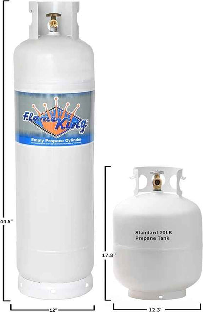 Flame King 60lb Propane Tank LP Cylinder with POL