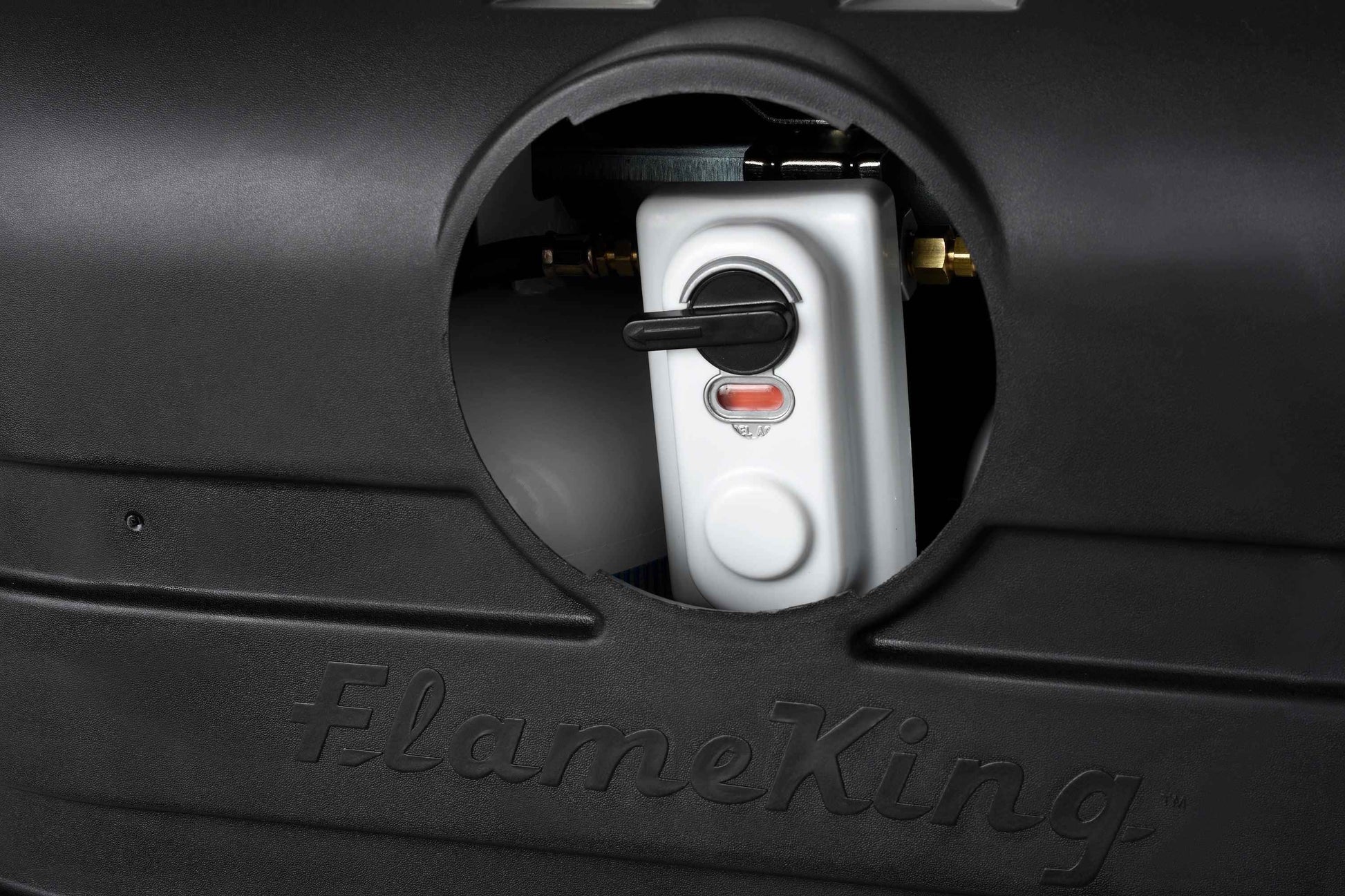 Flame King Dual 20LB LP Propane Tank Light Plastic Heavy Duty Cover RV Trailer Black