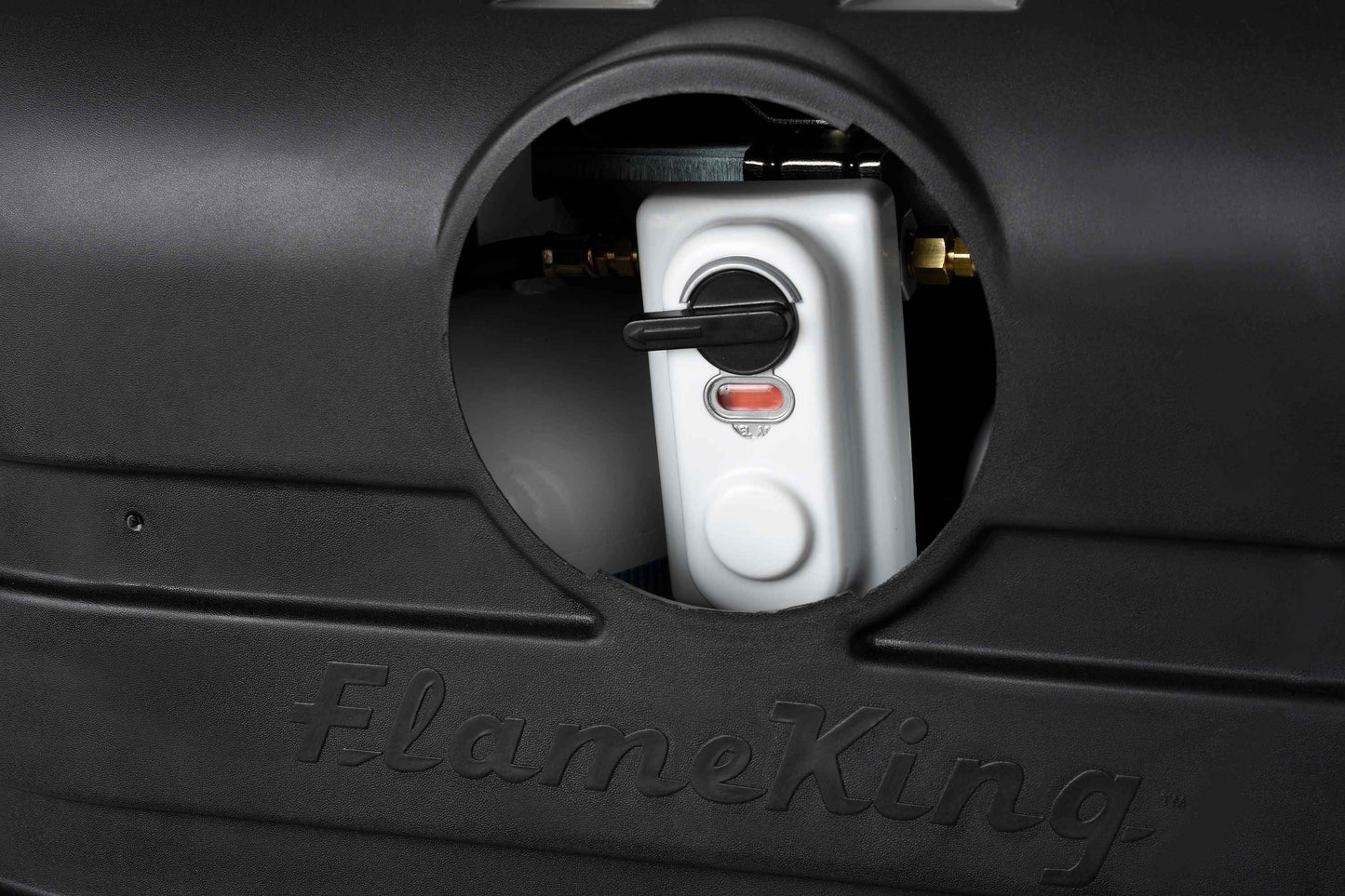 Flame King Dual 30LB LP Propane Tank Light Plastic Heavy Duty Cover RV Trailer Black