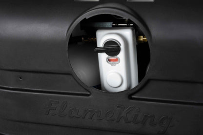 Flame King Dual 30LB LP Propane Tank Light Plastic Heavy Duty Cover RV Trailer Black