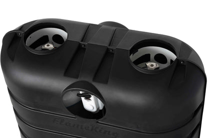 Flame King Dual 30LB LP Propane Tank Light Plastic Heavy Duty Cover RV Trailer Black
