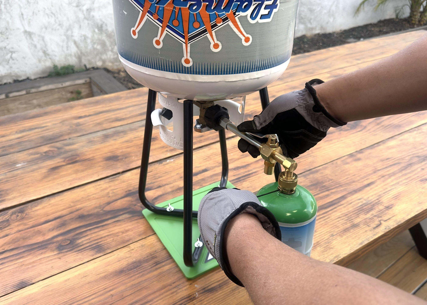 Flame King 1lb Refillable Propane Cylinder Refill Kit