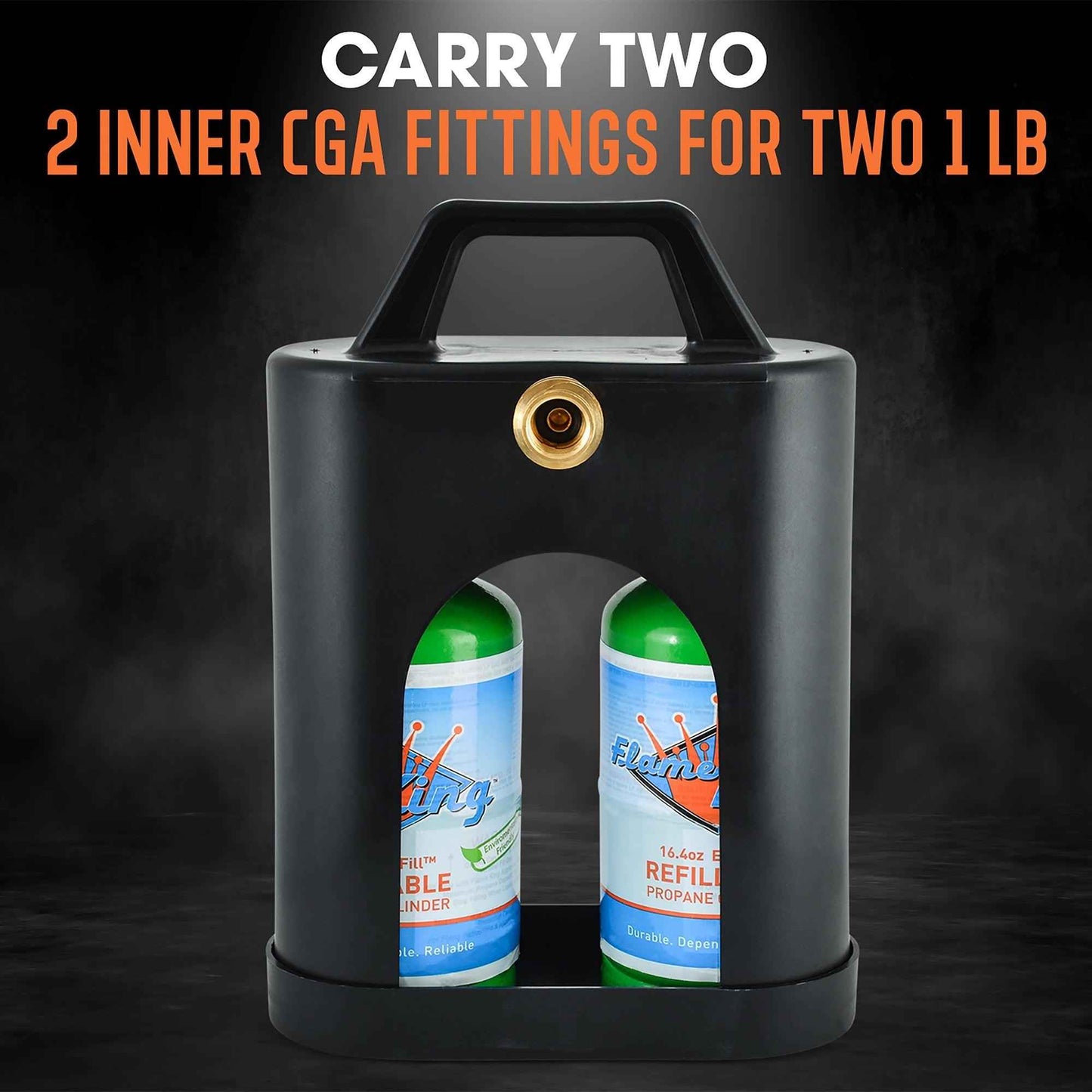 Flame King ProBoost Dual 1LB Propane Tank Carrier