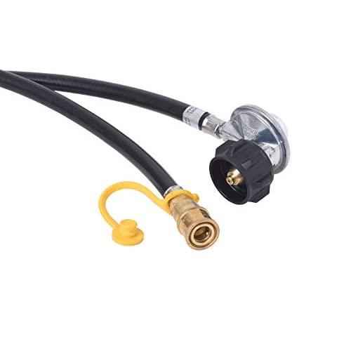 Flame King Propane Regulator Hose with Quick Connect – 8 feet