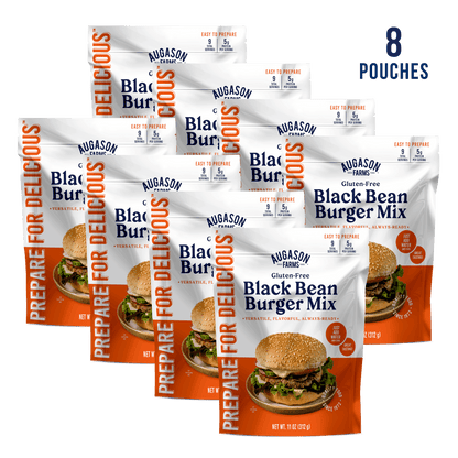 Gluten Free Black Bean Burger Mix Pouch, 9 Servings