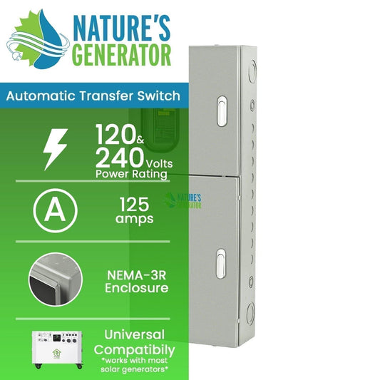 Nature's Generator 125A Automatic Transfer Switch - East Bay Industries