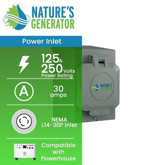 Nature's Generator 30A Power Inlet Box - East Bay Industries