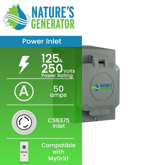 Nature's Generator 50A Power Inlet Box - East Bay Industries