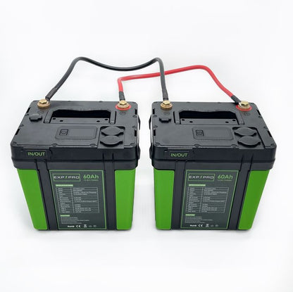 EXP240PRO CPAP Battery with DC Cord | Portable, Solar Rechargeable LiFePO4 Battery