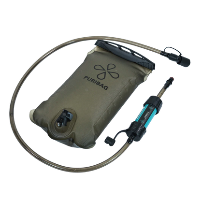 Puribag Adventure Bladder: 2 Liter Hydration Bladder with Filter