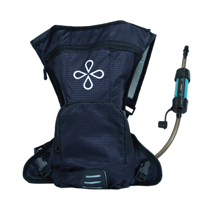 Puribag Adventure Pack - [hydration backpack with 2L water bladder and adaptable membrane filter kit]