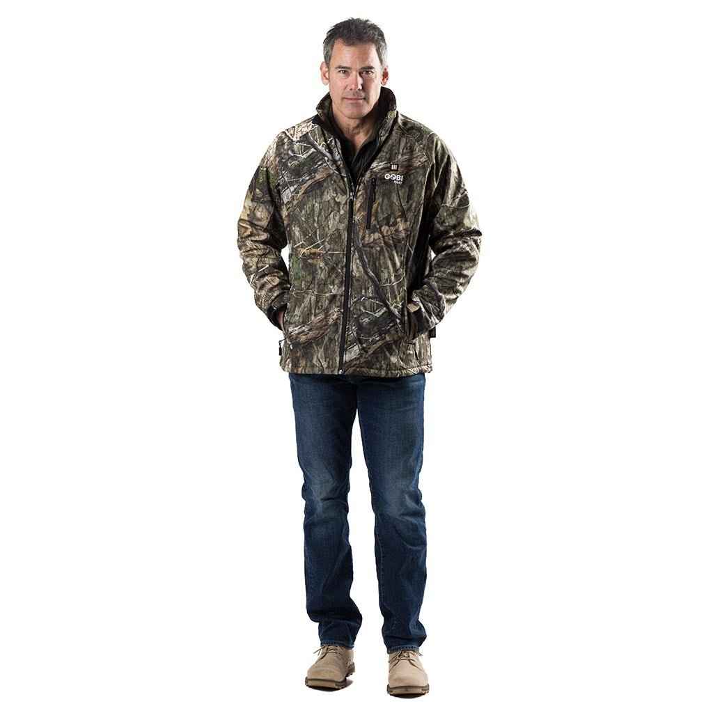 Sahara Men's Heated Hunting Jacket - Mossy Oak Camo