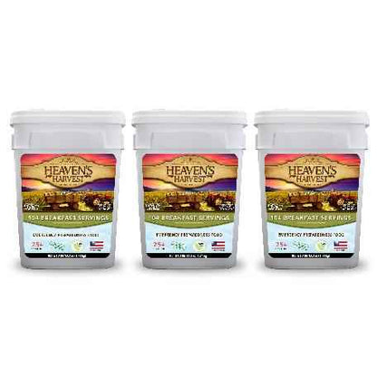 Breakfast Bucket - 3 Pack - Emergency Survival Food Kit