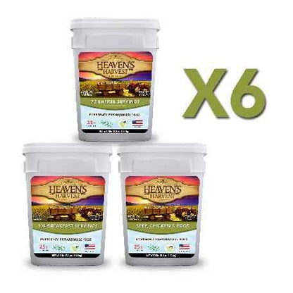 Combo Kit - Breakfast, Entree + Protein - 6 Months - Emergency Survival Food Kit