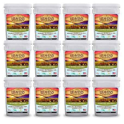 Entree Bucket  - 1 Person 1 Month - 72 Servings - Emergency Survival Food Kit