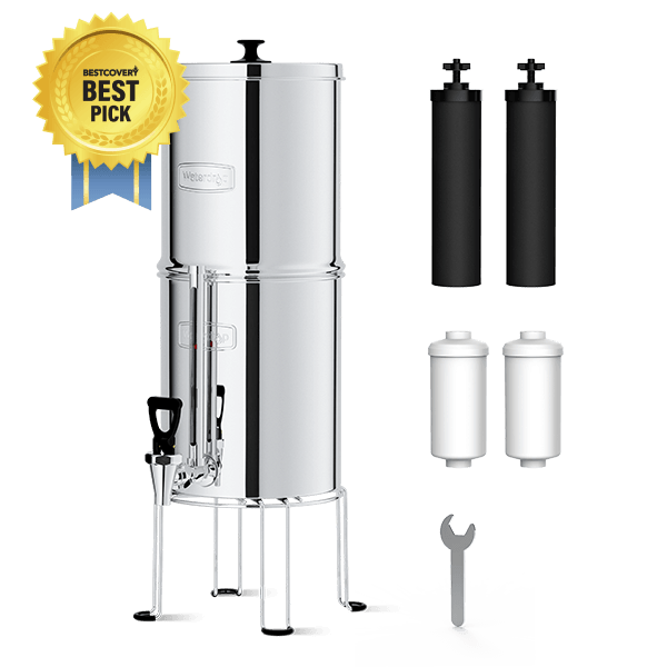 Waterdrop 2.25-gallon King Tank Gravity Water Filter System, With Stand - East Bay Industries